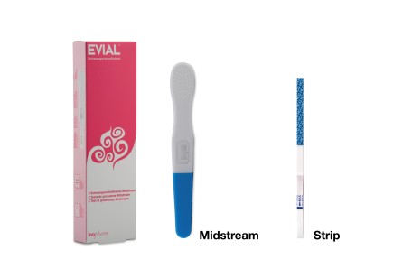 Test de grossesse Evial Midstream et Strip