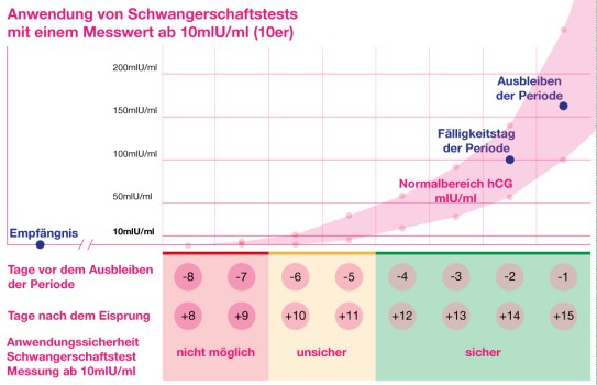 Schwangerschaftstest Durchführungszeitpunkt